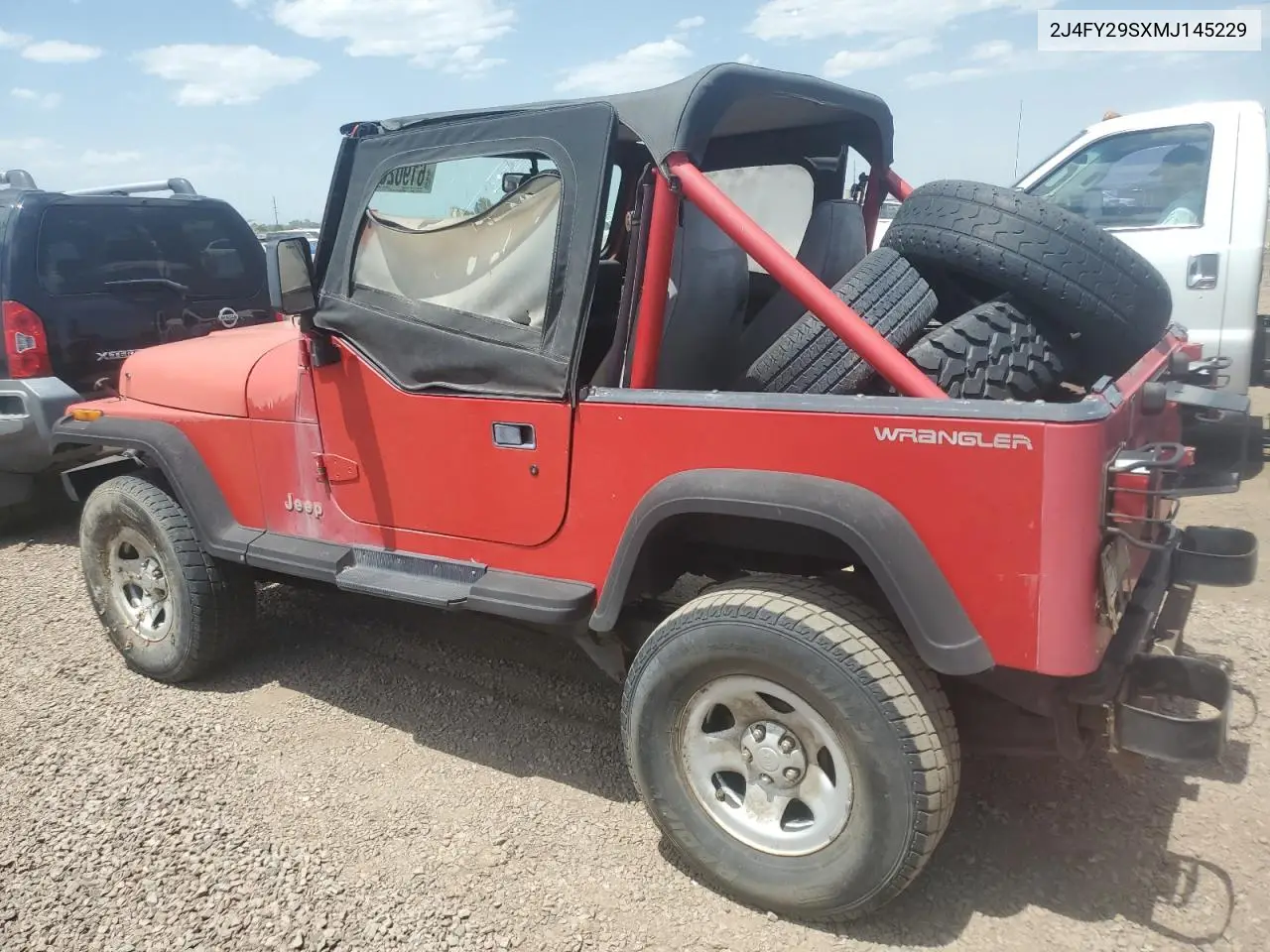 1991 Jeep Wrangler / Yj VIN: 2J4FY29SXMJ145229 Lot: 61902315