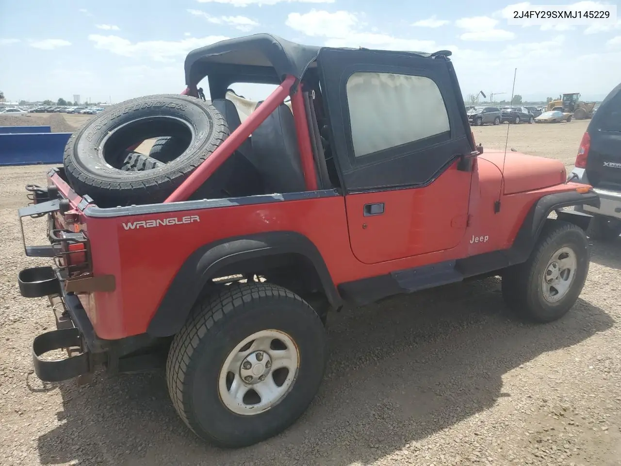 1991 Jeep Wrangler / Yj VIN: 2J4FY29SXMJ145229 Lot: 61902315