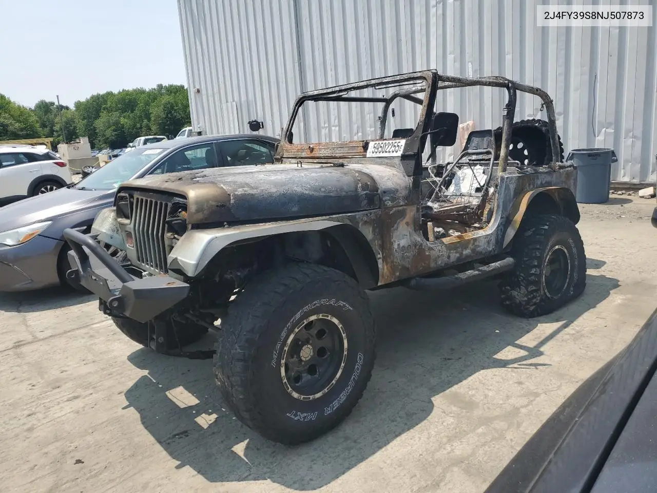 1992 Jeep Wrangler / Yj Islander VIN: 2J4FY39S8NJ507873 Lot: 59502255
