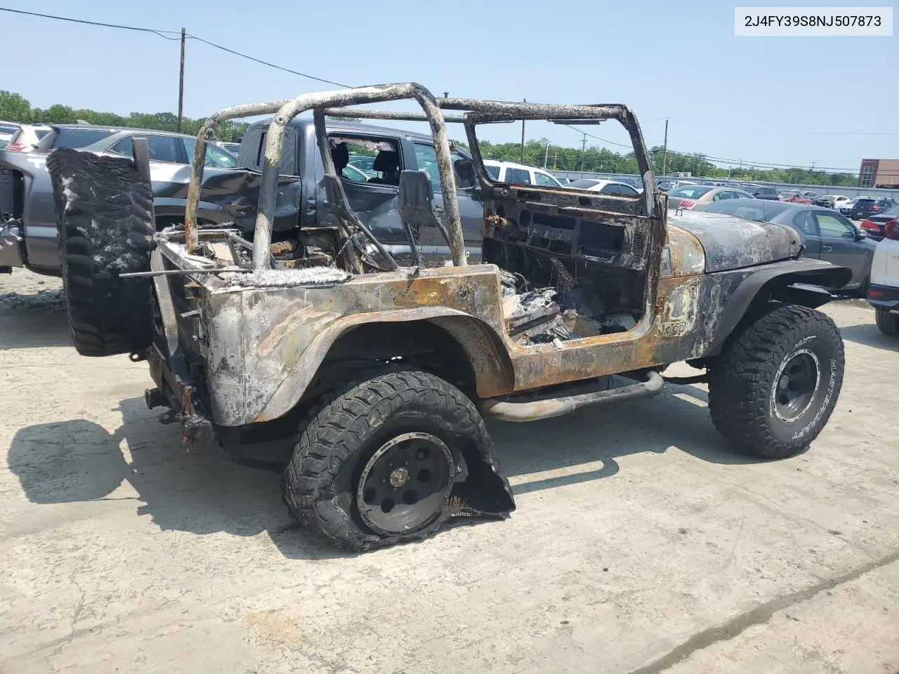 1992 Jeep Wrangler / Yj Islander VIN: 2J4FY39S8NJ507873 Lot: 59502255