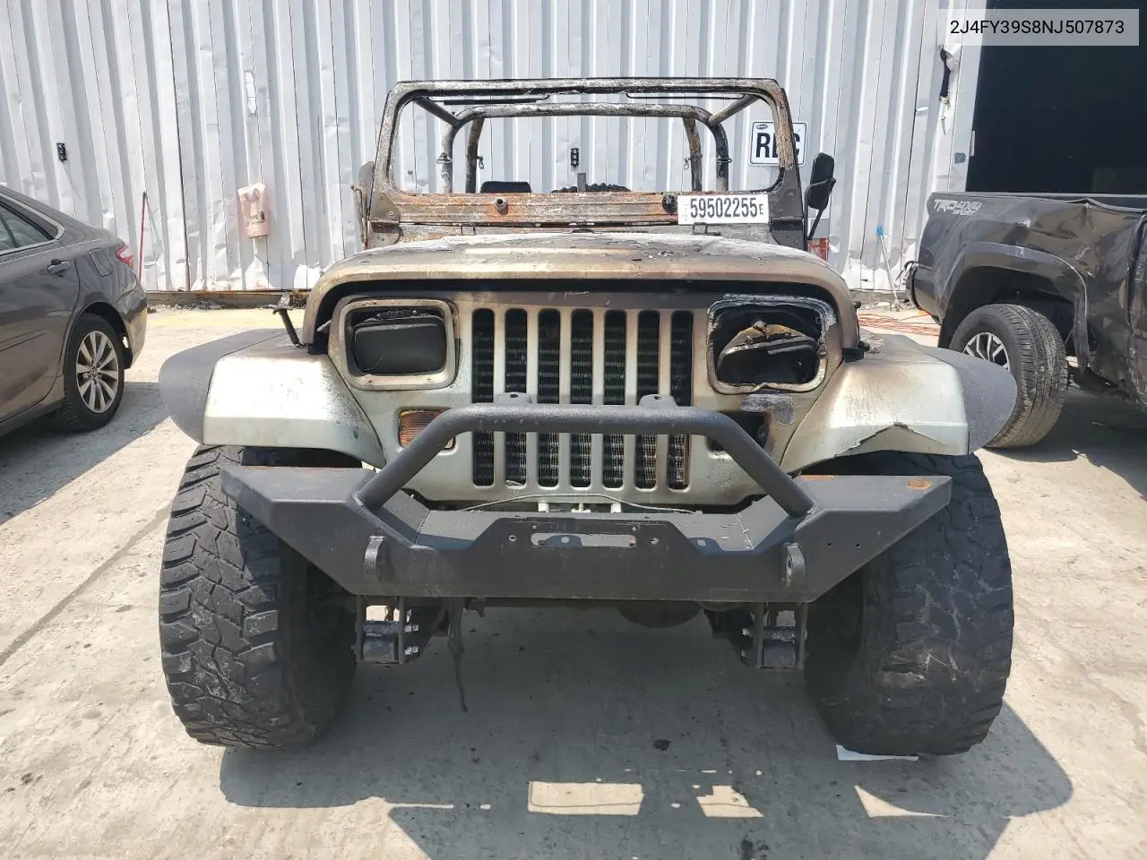 1992 Jeep Wrangler / Yj Islander VIN: 2J4FY39S8NJ507873 Lot: 59502255