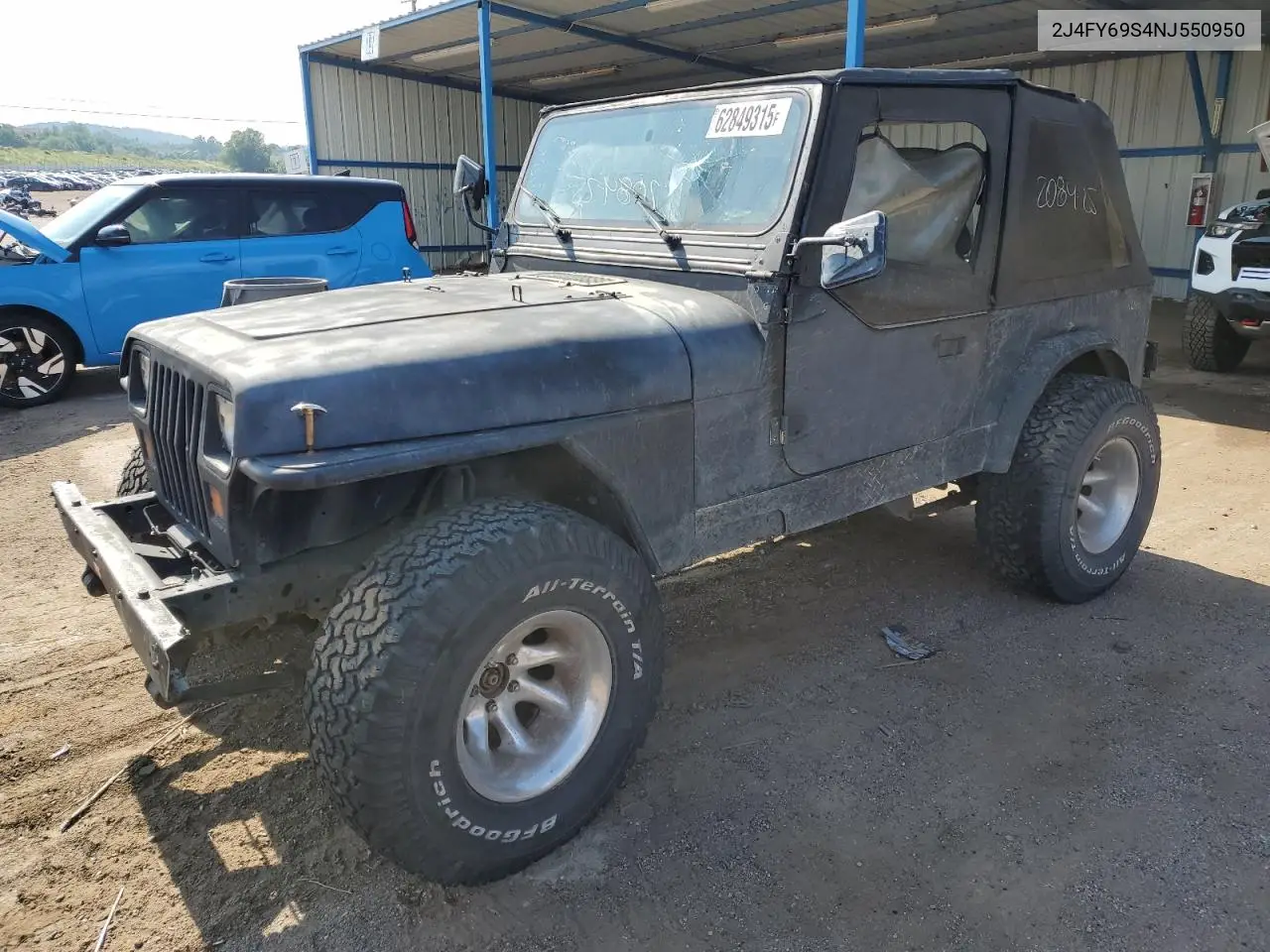 1992 Jeep Wrangler / Yj Renegade VIN: 2J4FY69S4NJ550950 Lot: 62849315