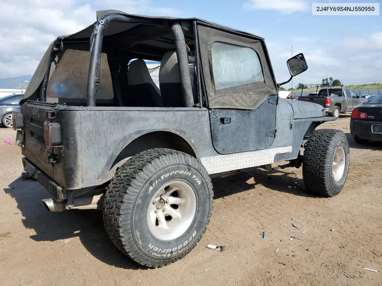 1992 Jeep Wrangler / Yj Renegade VIN: 2J4FY69S4NJ550950 Lot: 62849315
