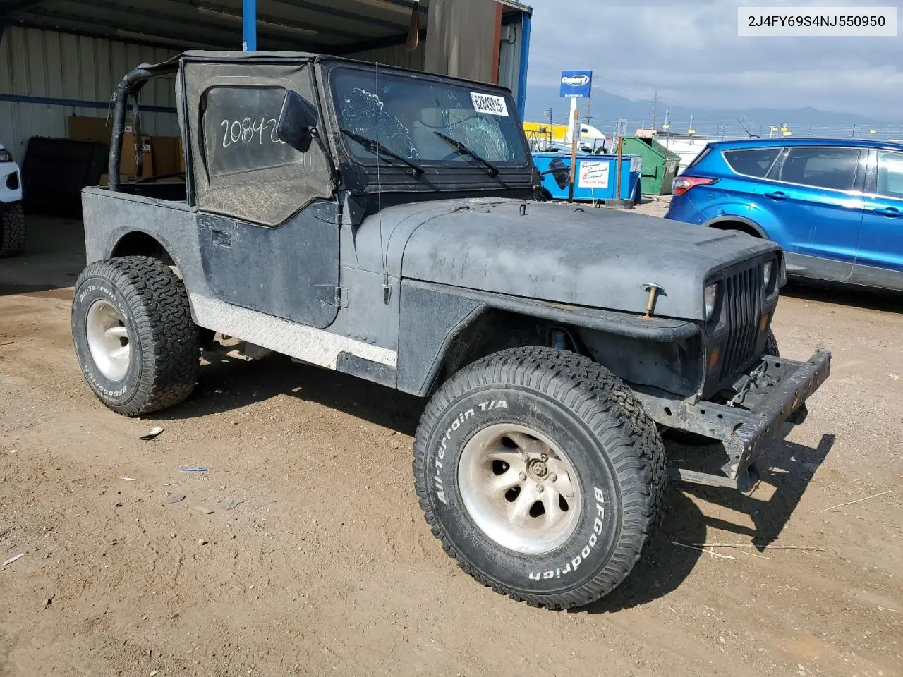 1992 Jeep Wrangler / Yj Renegade VIN: 2J4FY69S4NJ550950 Lot: 62849315