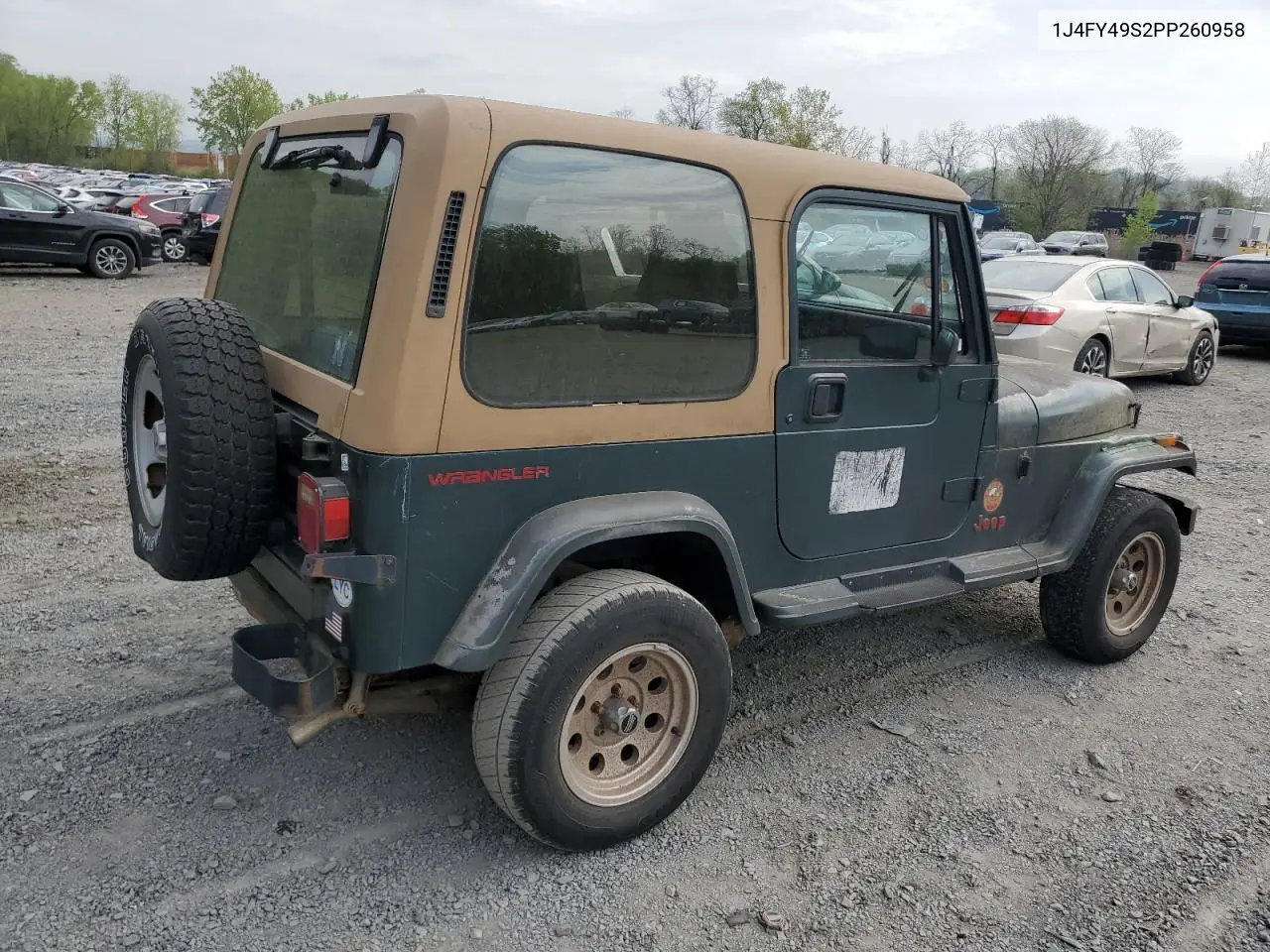 1993 Jeep Wrangler / Yj Sahara VIN: 1J4FY49S2PP260958 Lot: 55181715