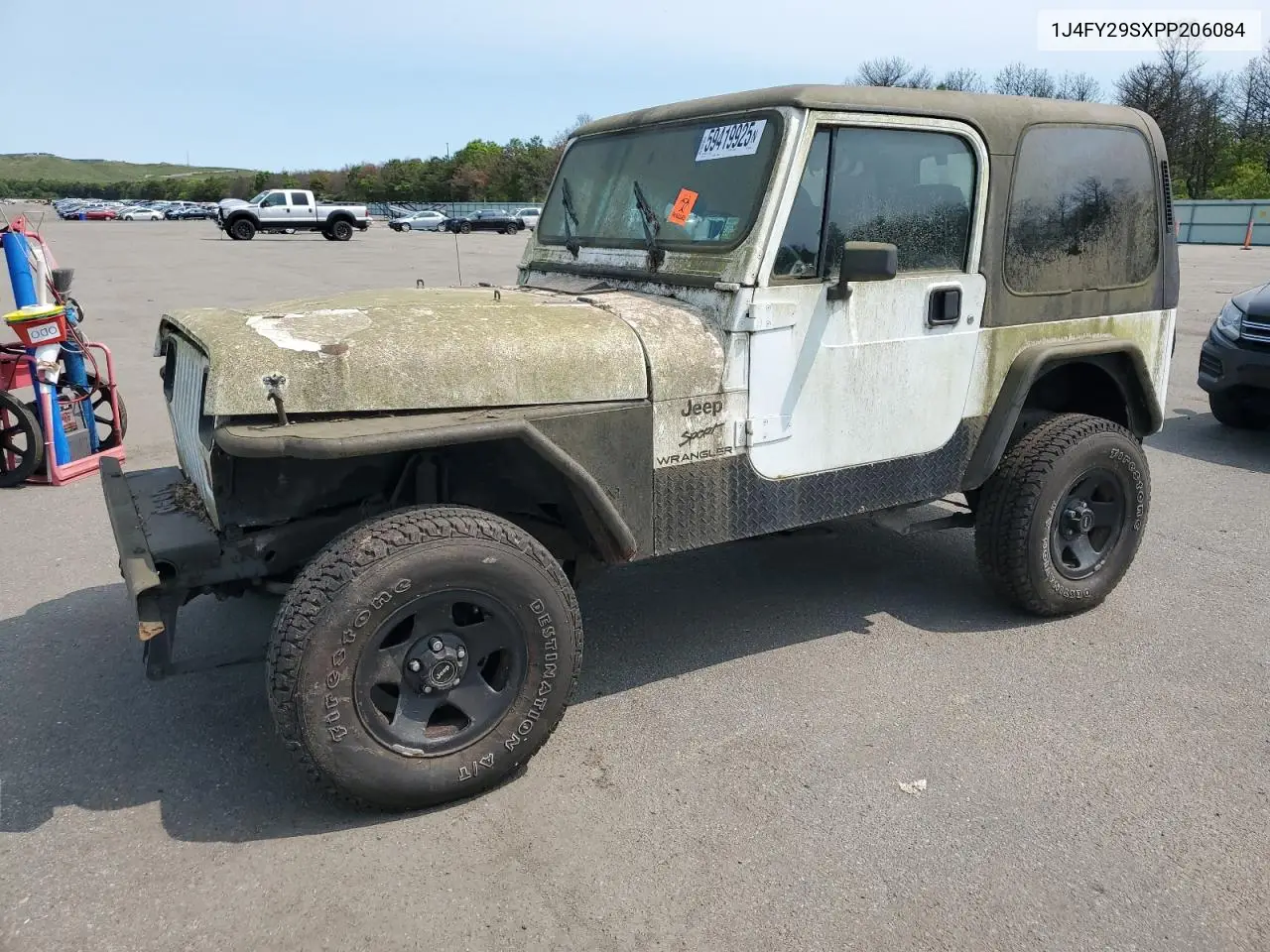 1993 Jeep Wrangler / Yj VIN: 1J4FY29SXPP206084 Lot: 59419925