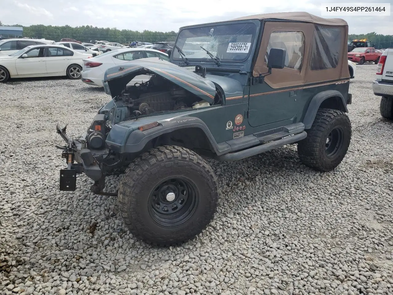 1993 Jeep Wrangler / Yj Sahara VIN: 1J4FY49S4PP261464 Lot: 59956675