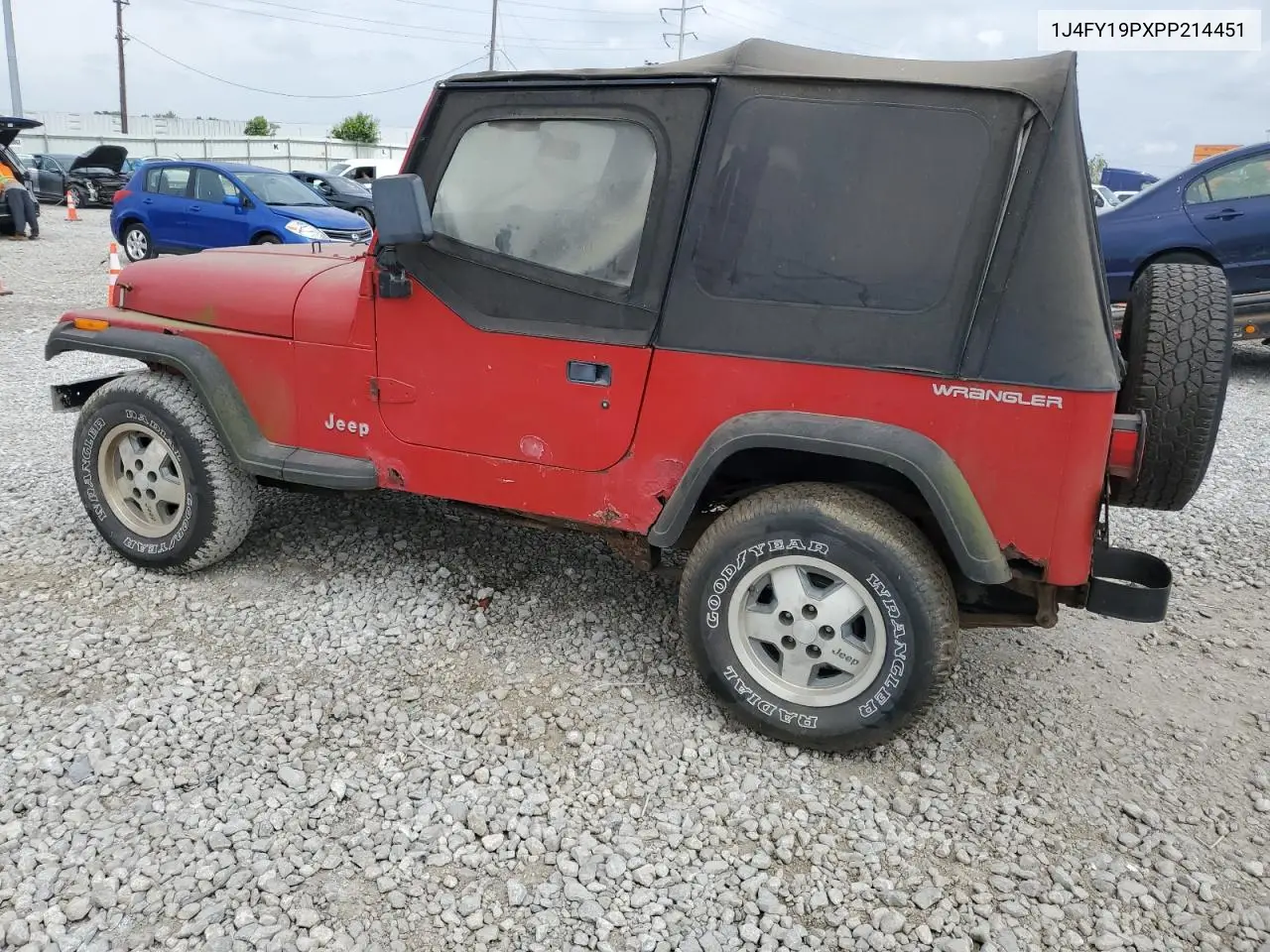 1993 Jeep Wrangler / Yj S VIN: 1J4FY19PXPP214451 Lot: 60992985