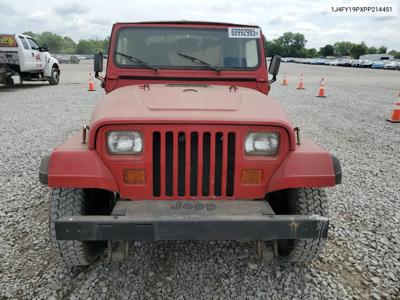 1993 Jeep Wrangler / Yj S VIN: 1J4FY19PXPP214451 Lot: 60992985