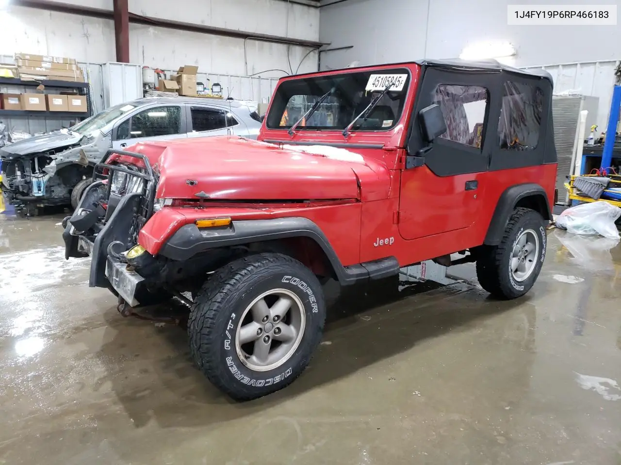 1994 Jeep Wrangler / Yj S VIN: 1J4FY19P6RP466183 Lot: 45105845