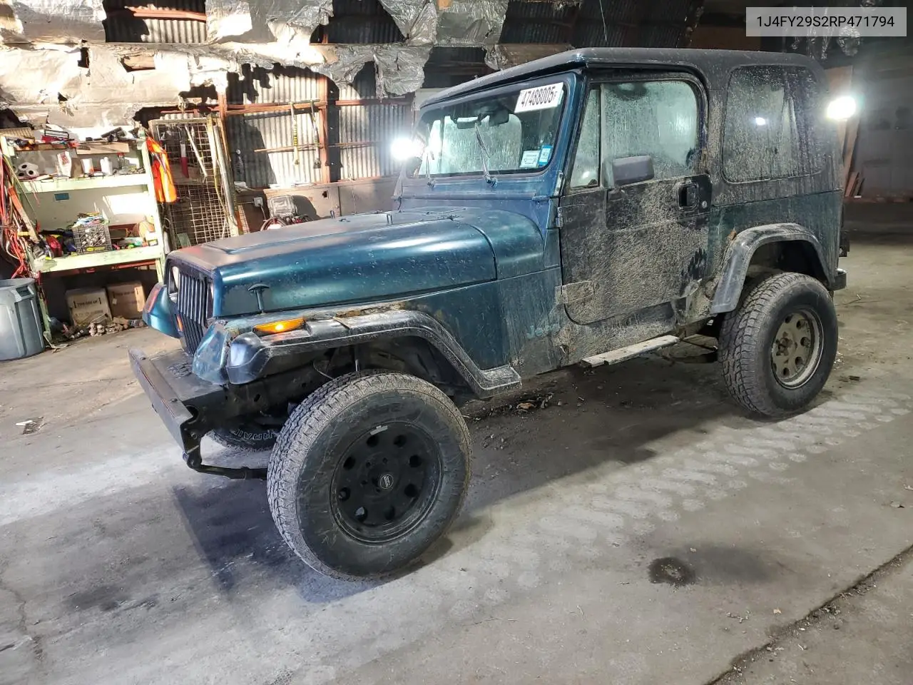 1994 Jeep Wrangler / Yj Se VIN: 1J4FY29S2RP471794 Lot: 47488005