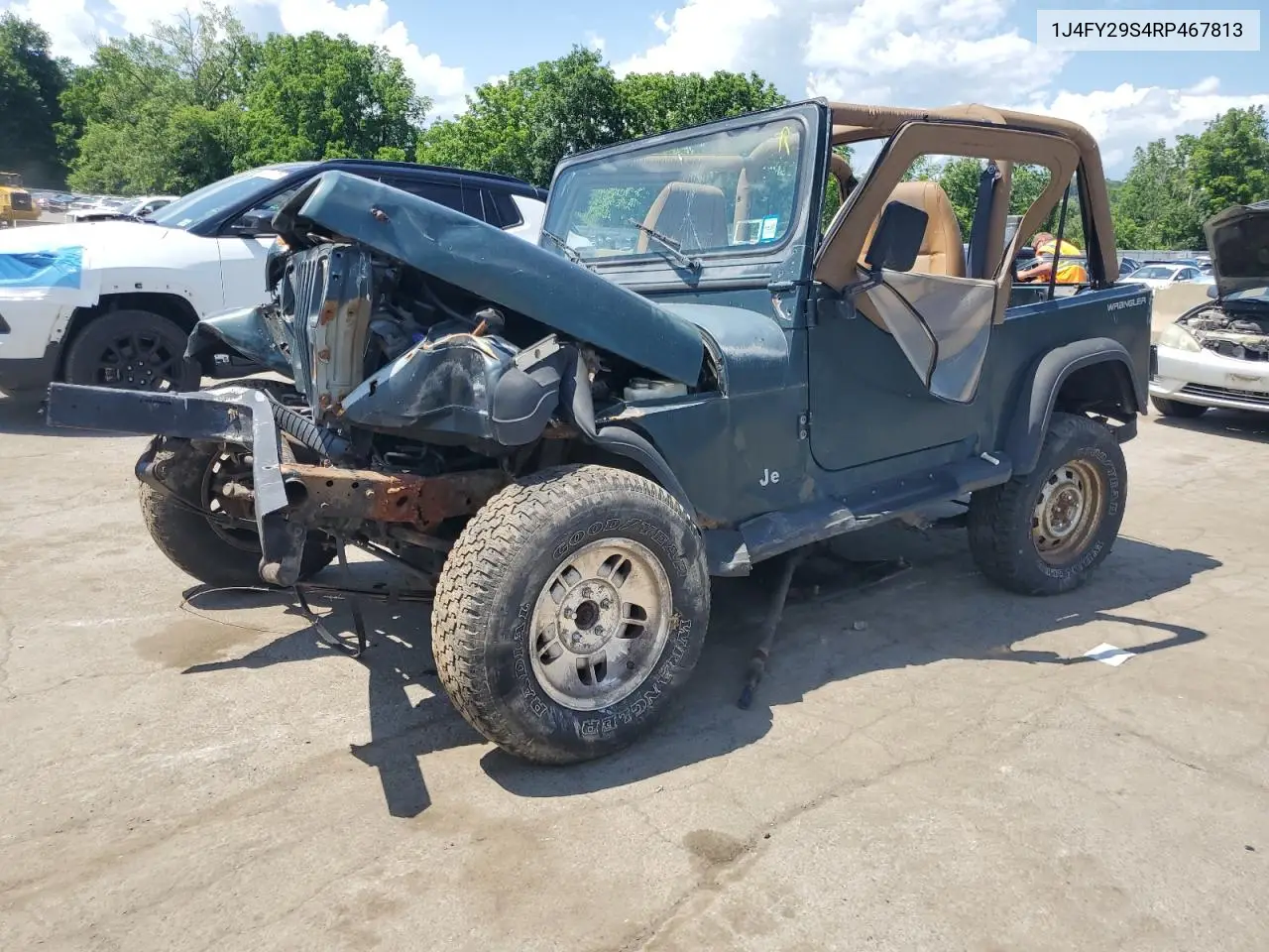 1994 Jeep Wrangler / Yj Se VIN: 1J4FY29S4RP467813 Lot: 62484855