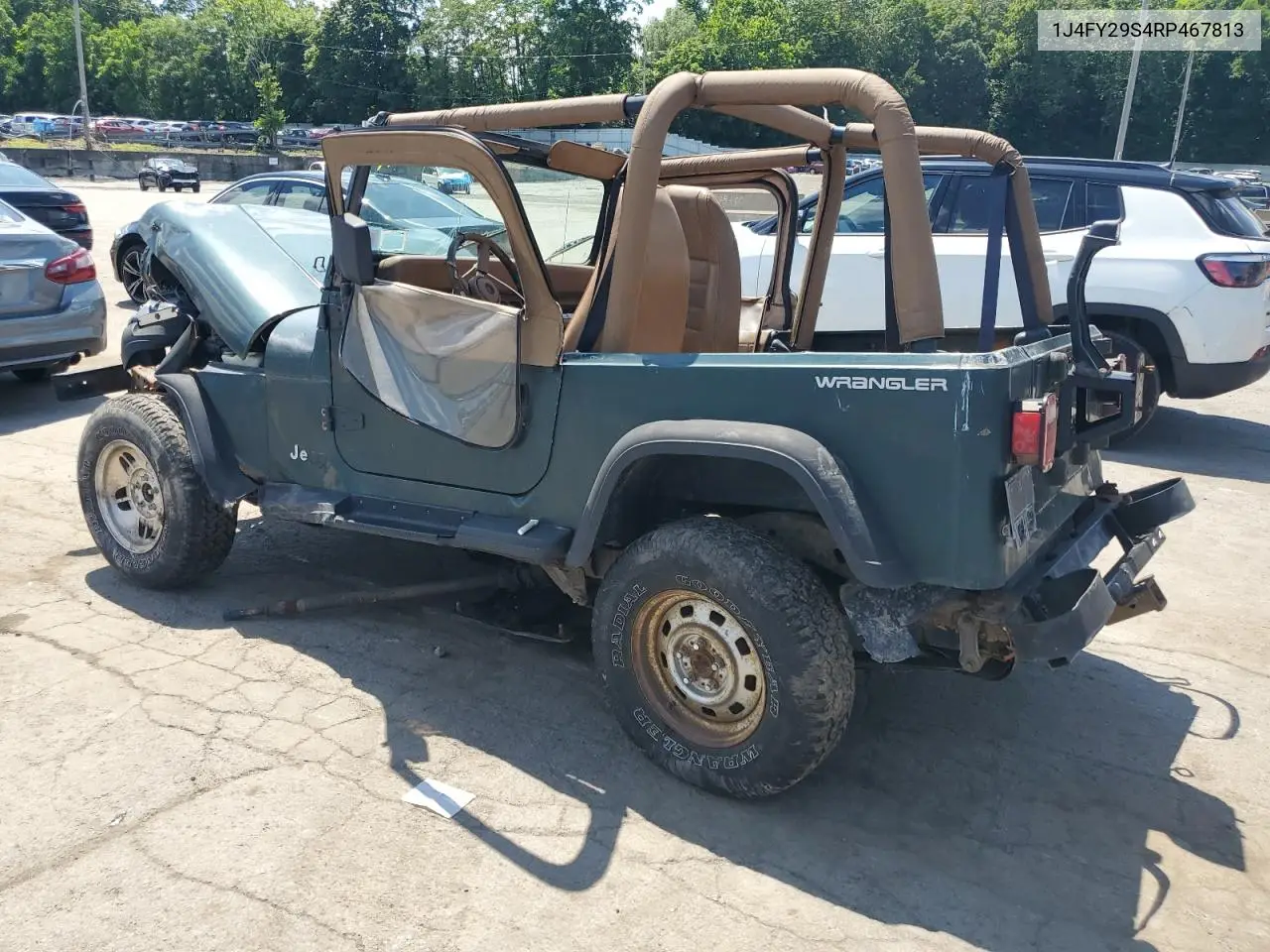 1994 Jeep Wrangler / Yj Se VIN: 1J4FY29S4RP467813 Lot: 62484855
