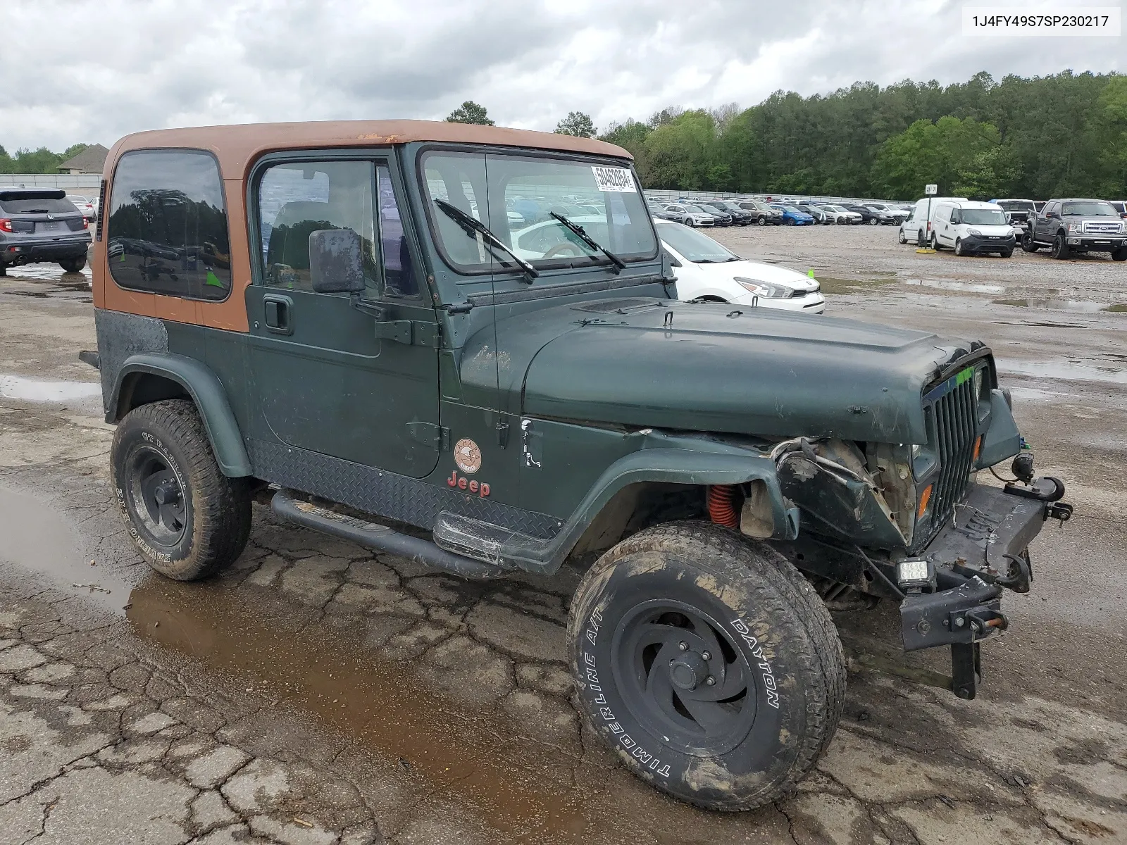 1995 Jeep Wrangler / Yj Sahara VIN: 1J4FY49S7SP230217 Lot: 50462054