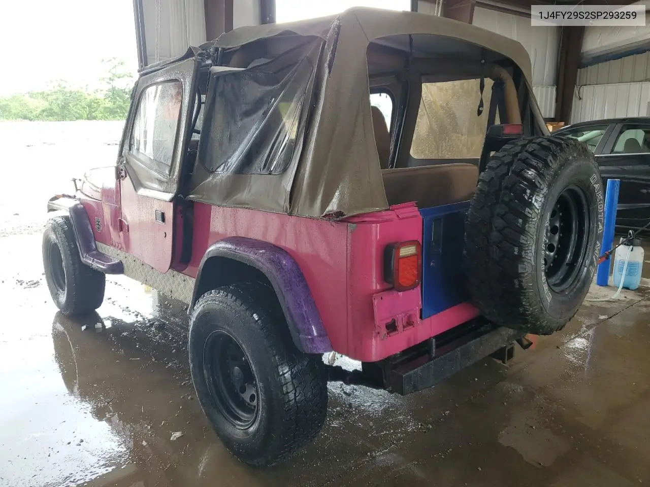 1995 Jeep Wrangler / Yj Se VIN: 1J4FY29S2SP293259 Lot: 61364245