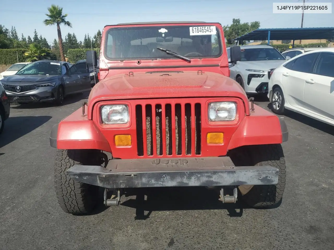 1995 Jeep Wrangler / Yj S VIN: 1J4FY19P1SP221605 Lot: 61846545