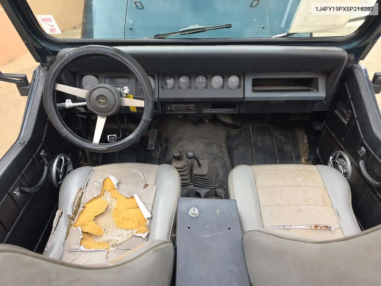 1995 Jeep Wrangler / Yj S VIN: 1J4FY19PXSP218282 Lot: 63527435