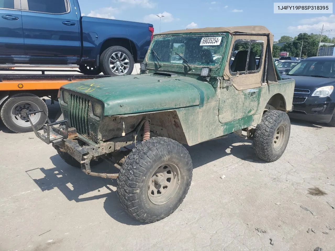 1995 Jeep Wrangler / Yj S VIN: 1J4FY19P8SP318395 Lot: 69035254