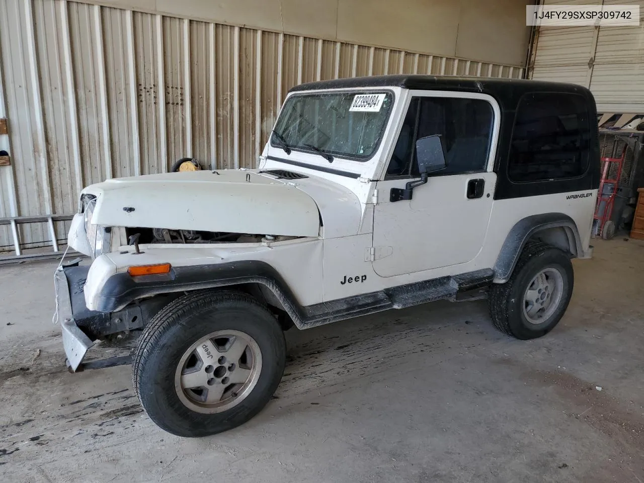 1995 Jeep Wrangler / Yj Se VIN: 1J4FY29SXSP309742 Lot: 82399484