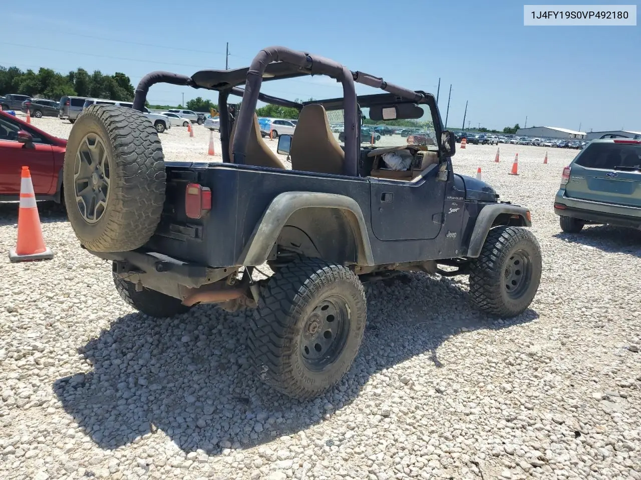 1997 Jeep Wrangler / Tj Sport VIN: 1J4FY19S0VP492180 Lot: 56733485