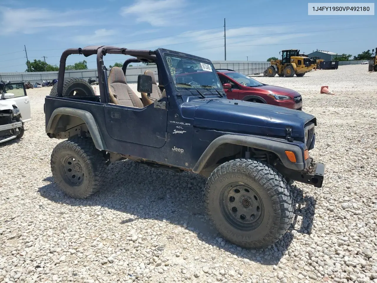 1997 Jeep Wrangler / Tj Sport VIN: 1J4FY19S0VP492180 Lot: 56733485