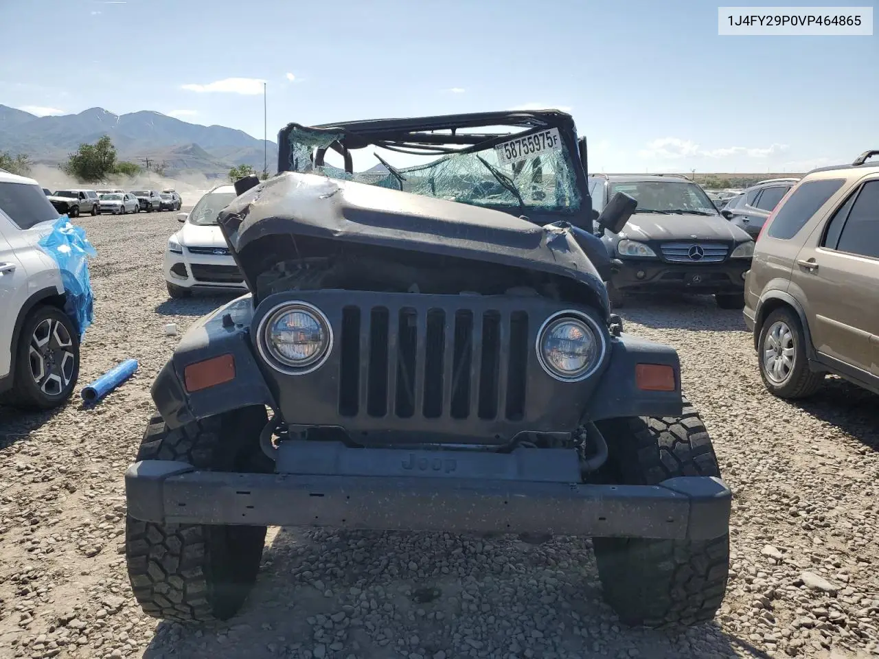 1997 Jeep Wrangler / Tj Se VIN: 1J4FY29P0VP464865 Lot: 58755975