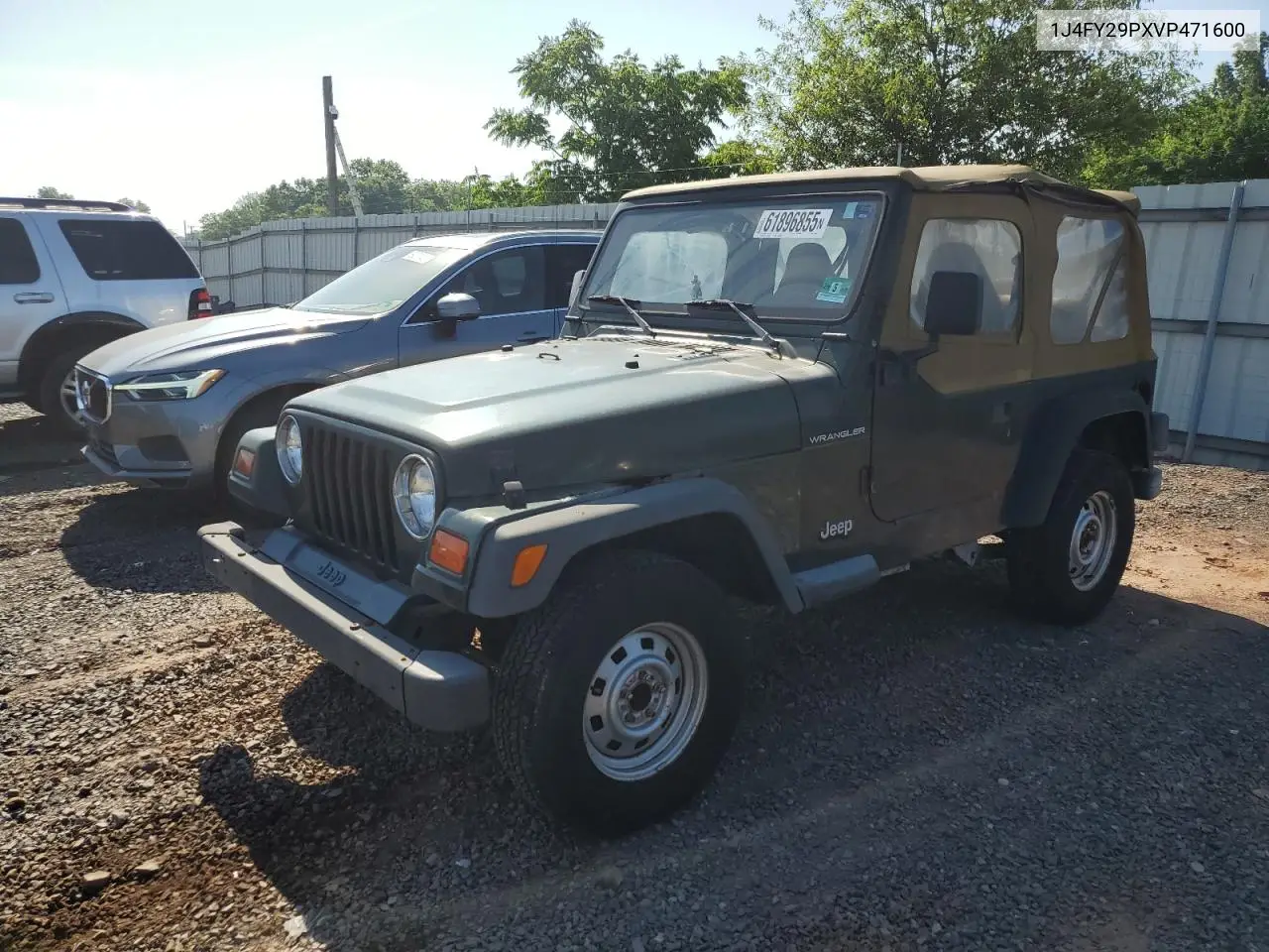 1997 Jeep Wrangler / Tj Se VIN: 1J4FY29PXVP471600 Lot: 61896855