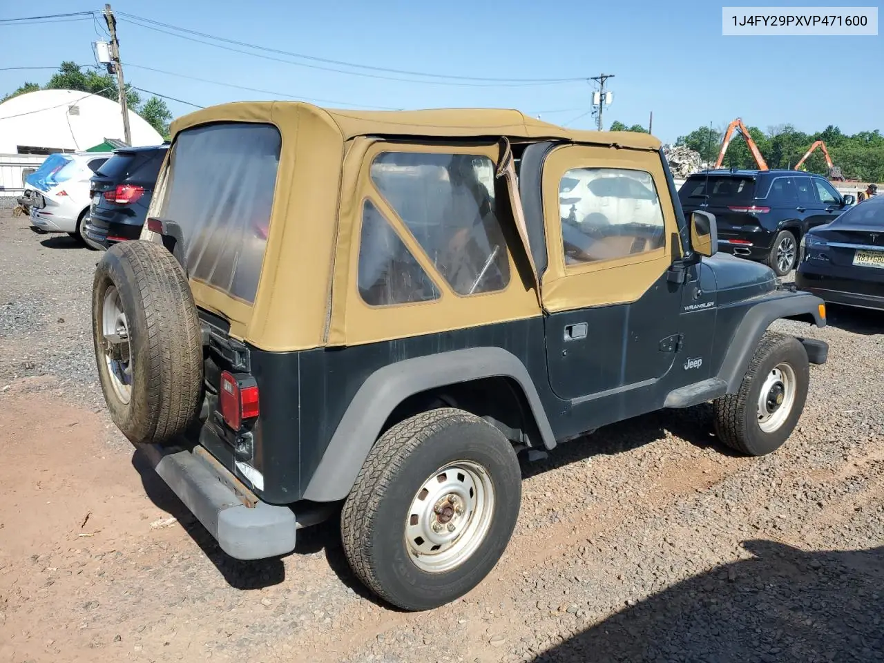 1997 Jeep Wrangler / Tj Se VIN: 1J4FY29PXVP471600 Lot: 61896855