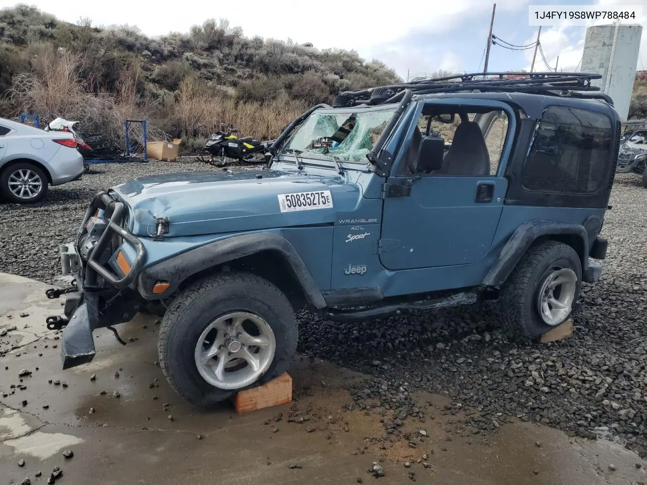 1998 Jeep Wrangler / Tj Sport VIN: 1J4FY19S8WP788484 Lot: 50835275