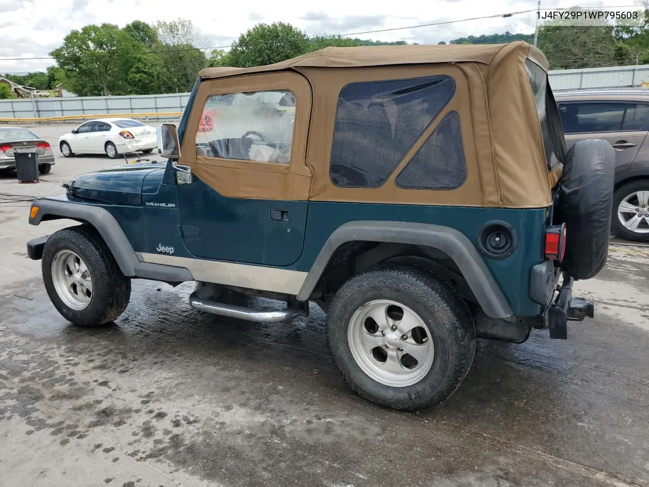 1998 Jeep Wrangler / Tj Se VIN: 1J4FY29P1WP795603 Lot: 56667205