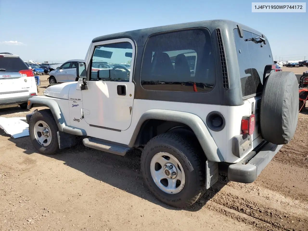 1998 Jeep Wrangler / Tj Sport VIN: 1J4FY19S0WP744172 Lot: 62806955