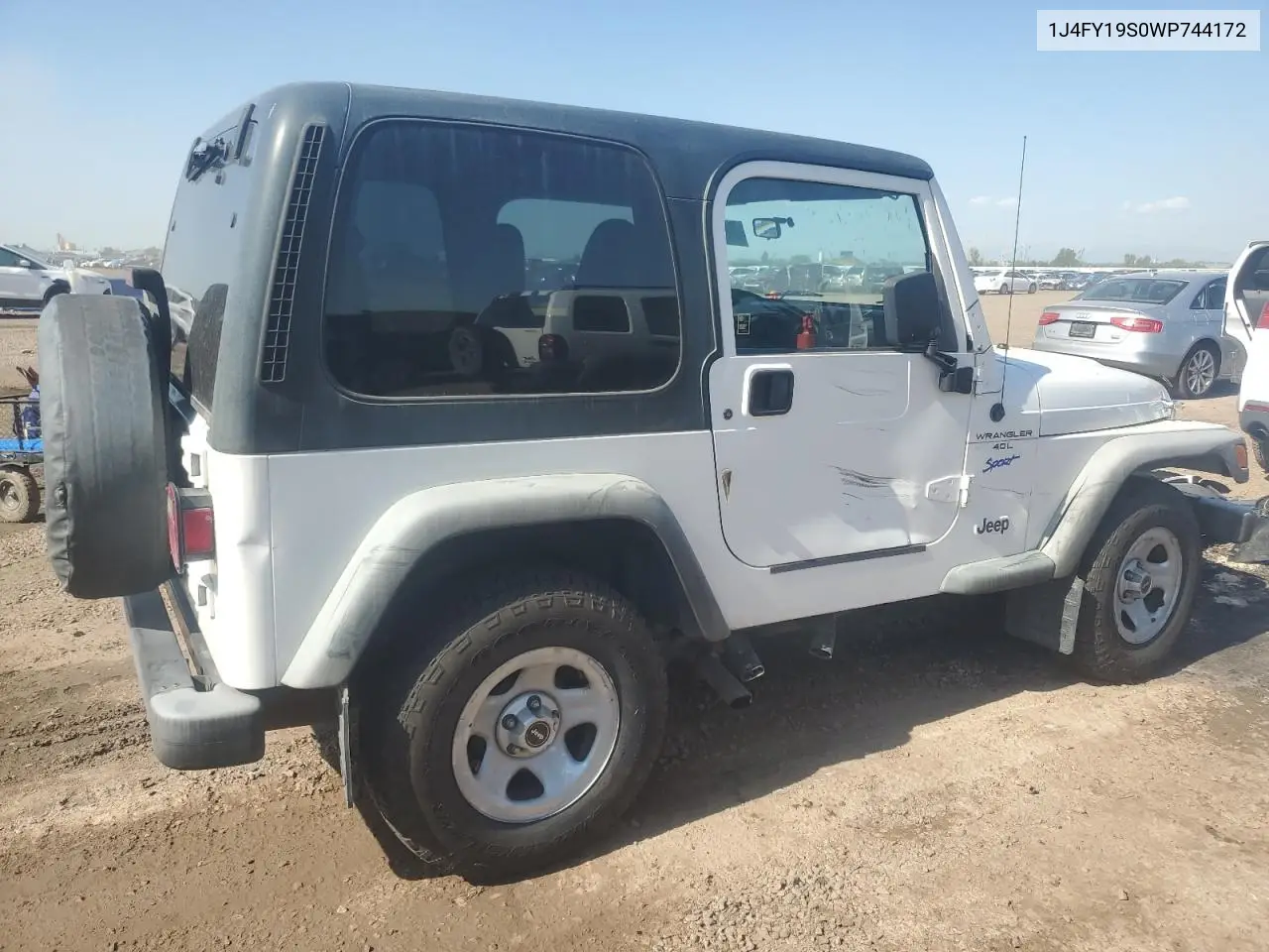 1998 Jeep Wrangler / Tj Sport VIN: 1J4FY19S0WP744172 Lot: 62806955