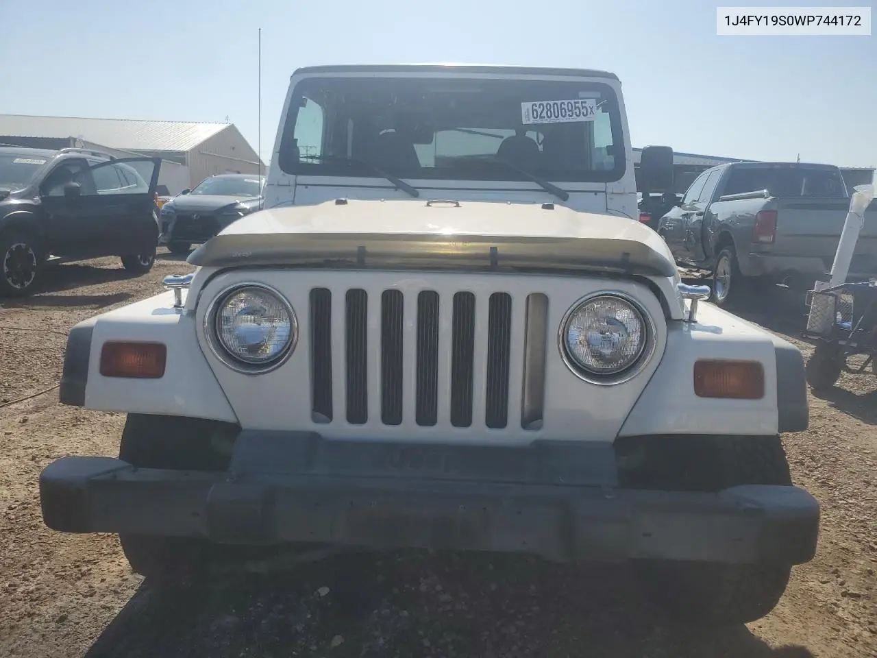 1998 Jeep Wrangler / Tj Sport VIN: 1J4FY19S0WP744172 Lot: 62806955