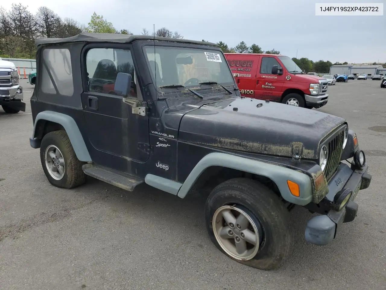 1999 Jeep Wrangler / Tj Sport VIN: 1J4FY19S2XP423722 Lot: 56098165
