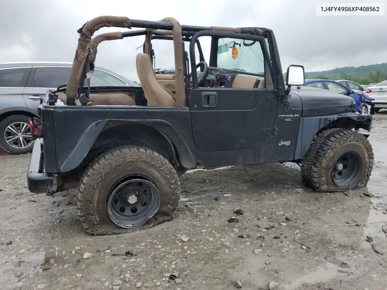 1999 Jeep Wrangler / Tj Sahara VIN: 1J4FY49S6XP408562 Lot: 56354785
