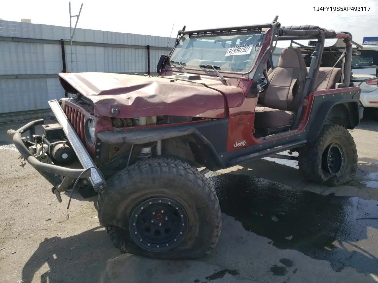 1999 Jeep Wrangler / Tj Sport VIN: 1J4FY19S5XP493117 Lot: 57490792