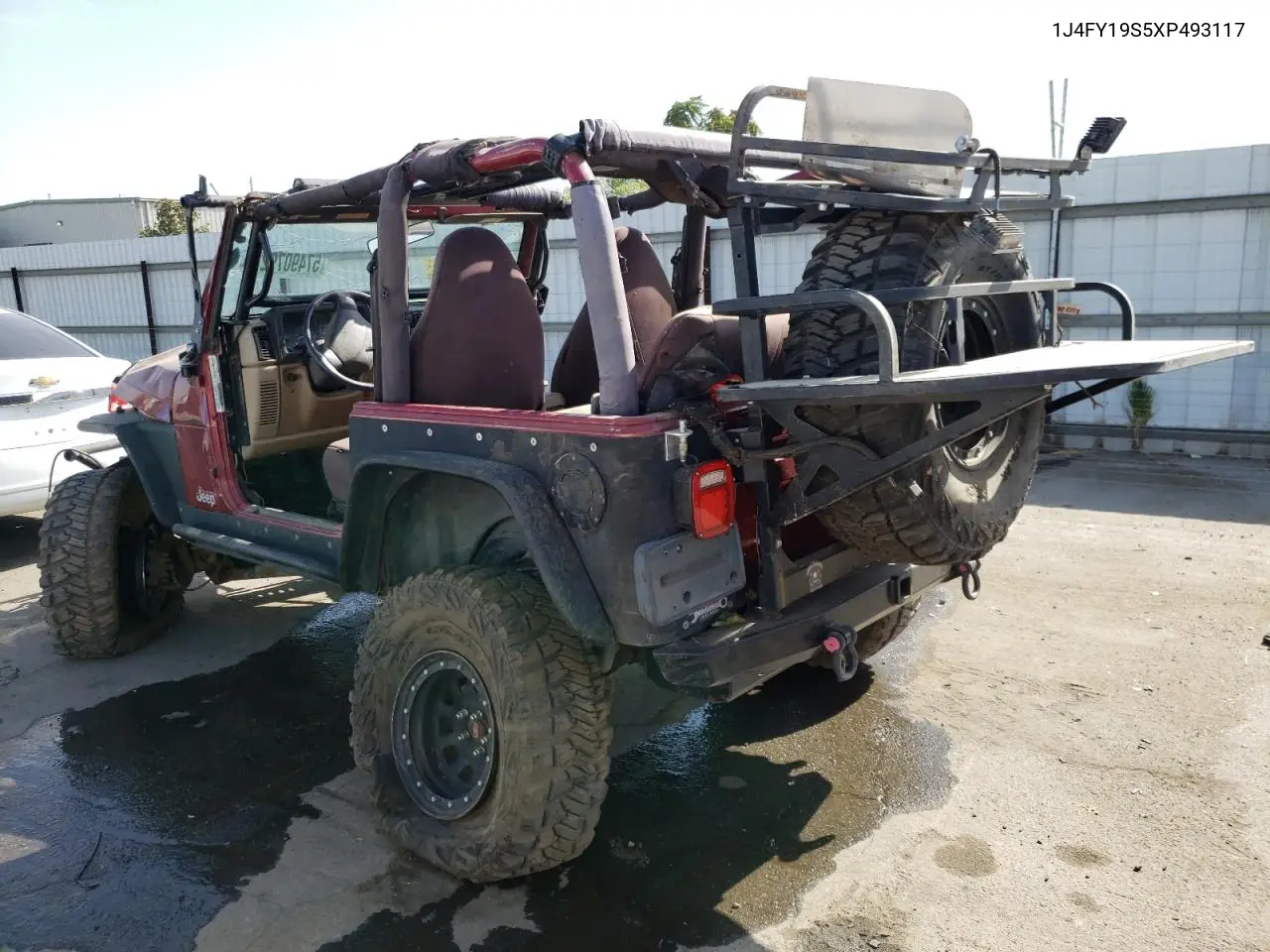 1999 Jeep Wrangler / Tj Sport VIN: 1J4FY19S5XP493117 Lot: 57490792