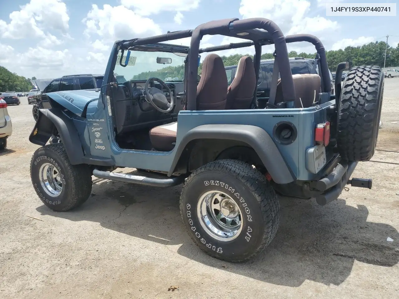 1999 Jeep Wrangler / Tj Sport VIN: 1J4FY19S3XP440741 Lot: 64992055