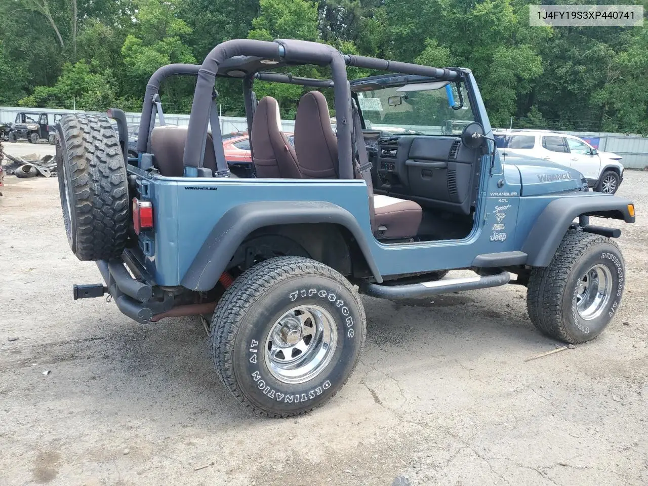 1999 Jeep Wrangler / Tj Sport VIN: 1J4FY19S3XP440741 Lot: 64992055