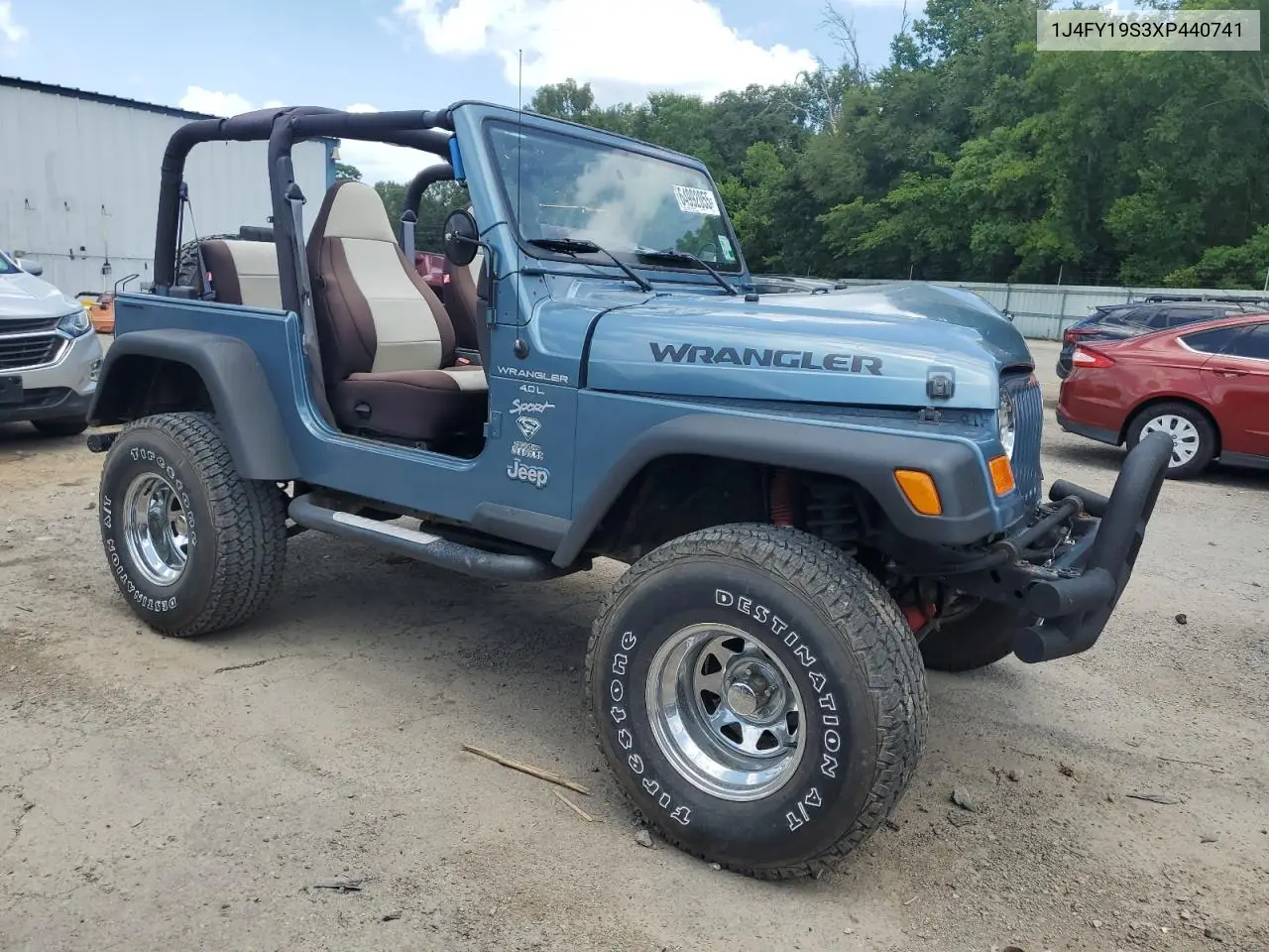 1999 Jeep Wrangler / Tj Sport VIN: 1J4FY19S3XP440741 Lot: 64992055