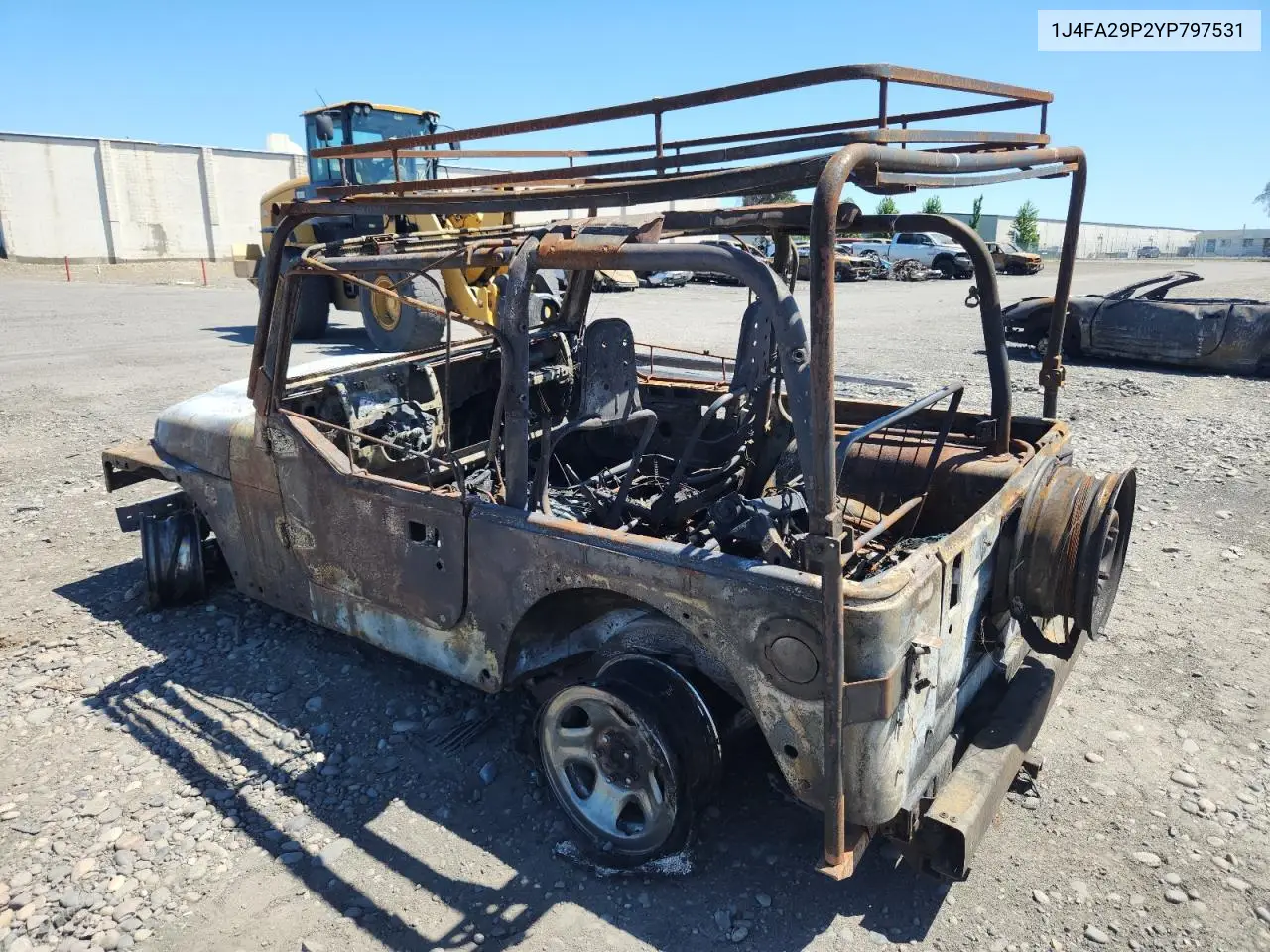 2000 Jeep Wrangler / Tj Se VIN: 1J4FA29P2YP797531 Lot: 56058845