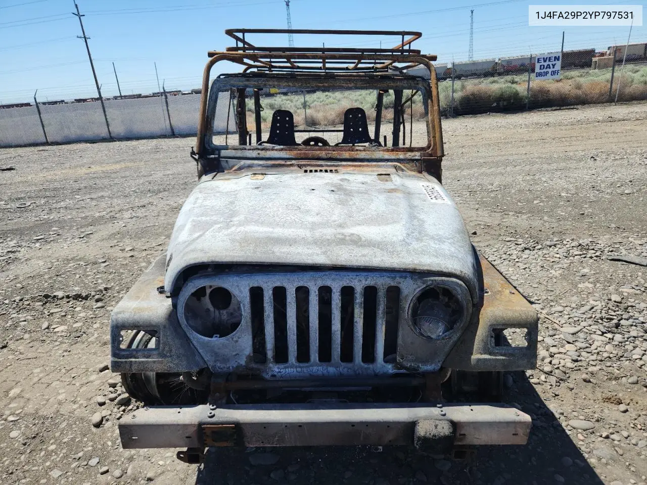 2000 Jeep Wrangler / Tj Se VIN: 1J4FA29P2YP797531 Lot: 56058845