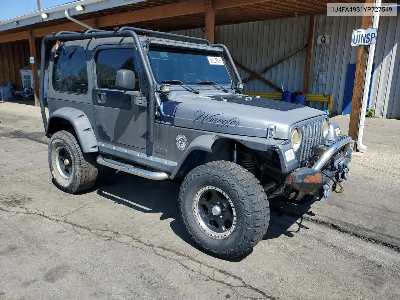 2000 Jeep Wrangler / Tj Sport VIN: 1J4FA49S1YP727549 Lot: 56125015