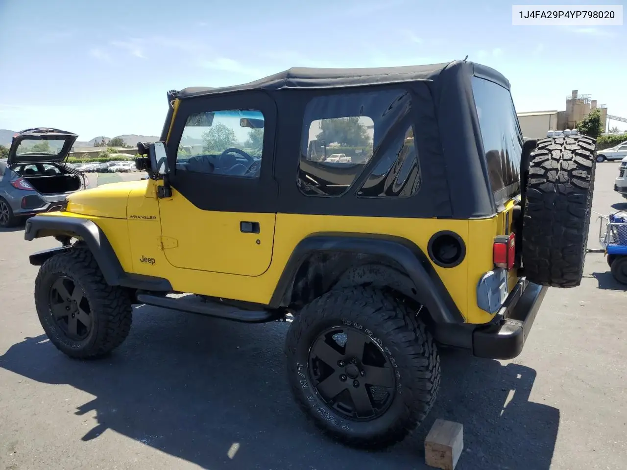 2000 Jeep Wrangler / Tj Se VIN: 1J4FA29P4YP798020 Lot: 56218045