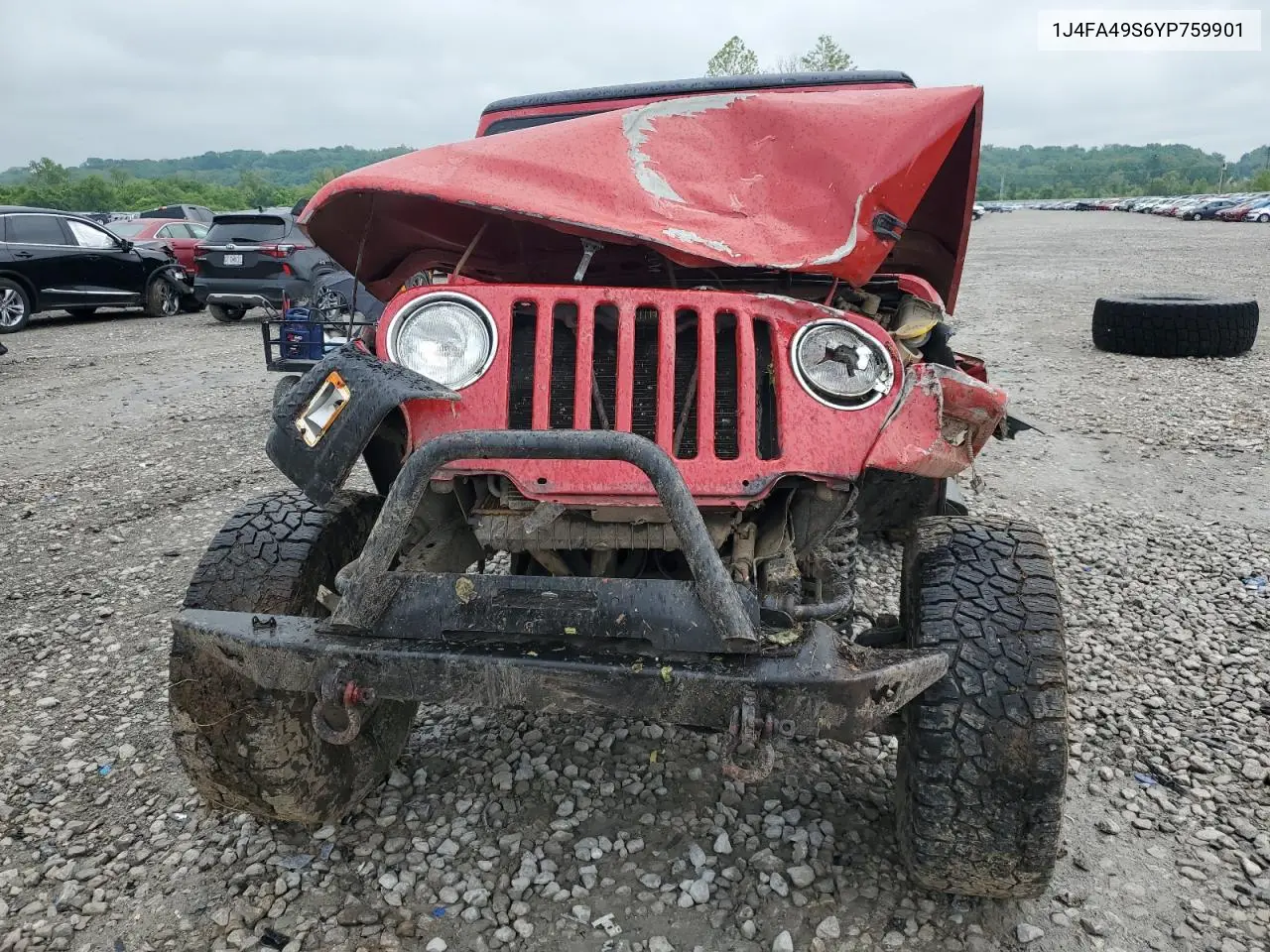 2000 Jeep Wrangler / Tj Sport VIN: 1J4FA49S6YP759901 Lot: 56572395