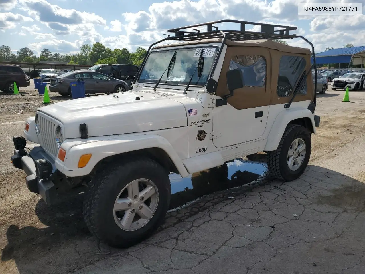 2000 Jeep Wrangler / Tj Sahara VIN: 1J4FA59S8YP721771 Lot: 56924475