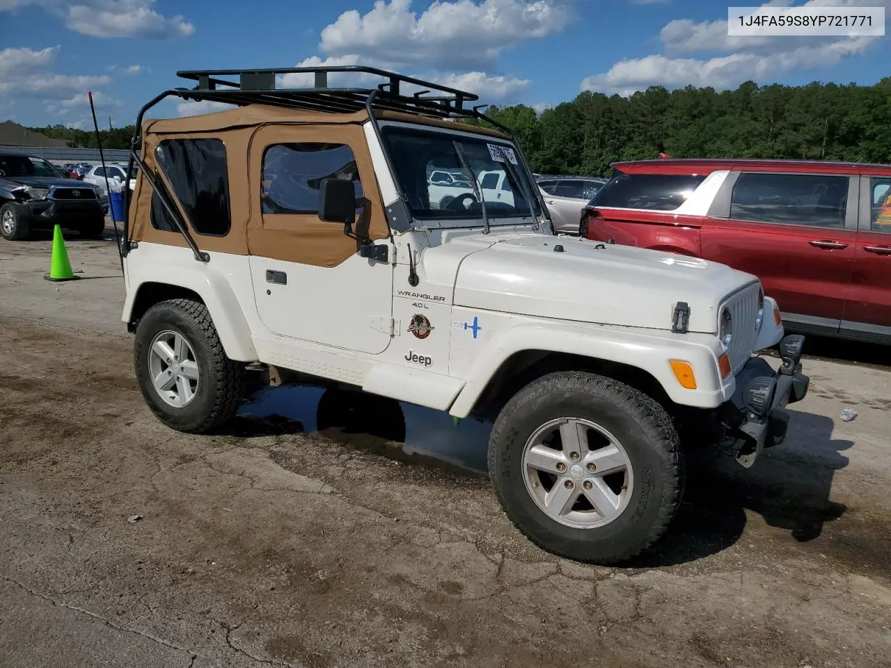 2000 Jeep Wrangler / Tj Sahara VIN: 1J4FA59S8YP721771 Lot: 56924475
