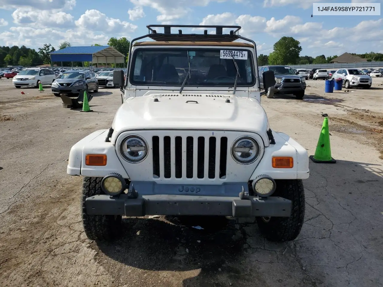 2000 Jeep Wrangler / Tj Sahara VIN: 1J4FA59S8YP721771 Lot: 56924475