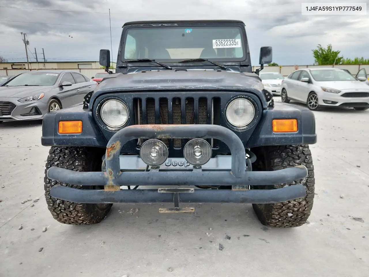 2000 Jeep Wrangler / Tj Sahara VIN: 1J4FA59S1YP777549 Lot: 63622335