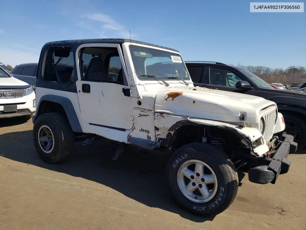 2001 Jeep Wrangler / Tj Sport VIN: 1J4FA49S21P306560 Lot: 48454645